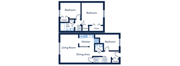 3 bedroom, 1.5 Bathroom Townhome at Willowbrooke Apartments & Townhomes at 396 Willowbrooke Drive, Brockport, NY 14450