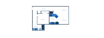 a floor plan of a house with floor plans of different rooms