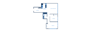 the floor plan of the apartment with roommates