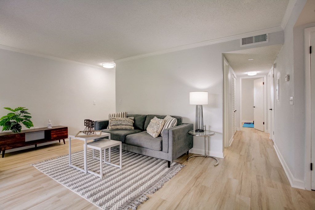 Renovated Living Room at Captiva Club Apartments at 4401 Club Captiva Drive in Tampa, FL 33615