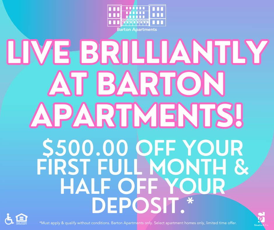 a poster with the words live brilliant 50 off your first