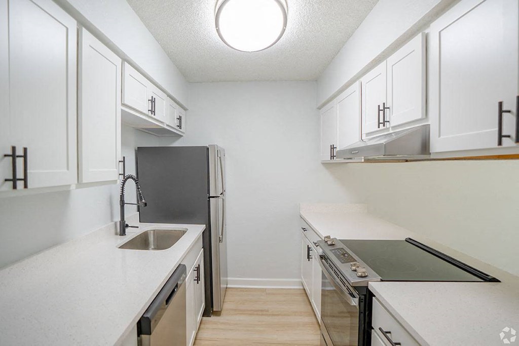 Renovated Kitchen at Captiva Club Apartments at 4401 Club Captiva Drive in Tampa, FL 33615