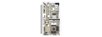 1 bed 1 bath C at The Annex Apartment, Buffalo
