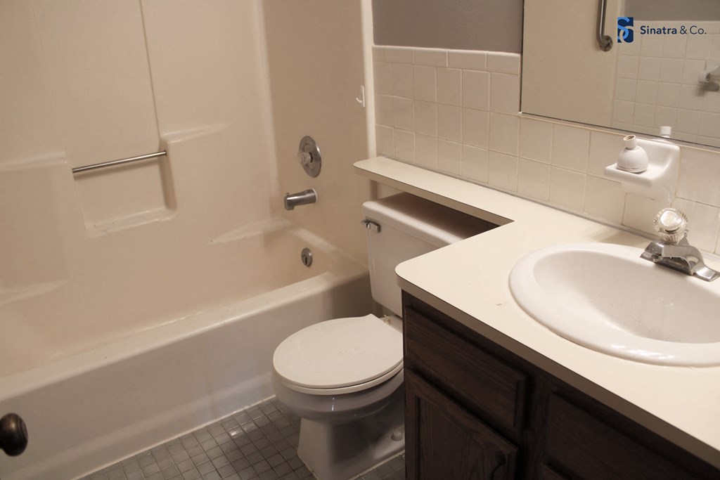 Classic Apartment Home  Bathroom at Lincoln Square Apartments at 4055 Knoll Drive in Hamburg, NY