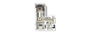 1 bed 1 bath D at The Annex Apartment, Buffalo, NY, 14222