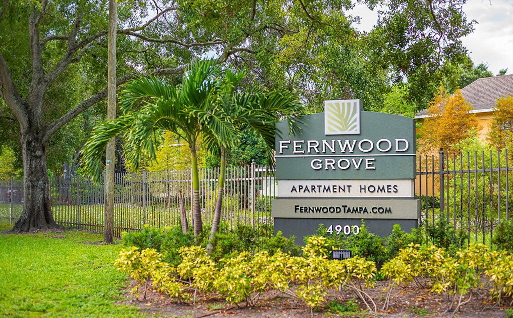 Property Signage at Fernwood Grove Apartments, Tampa, Florida