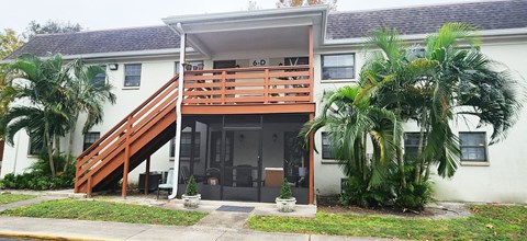 Renovated Deck at The Flats at Seminole Heights in Tampa FL