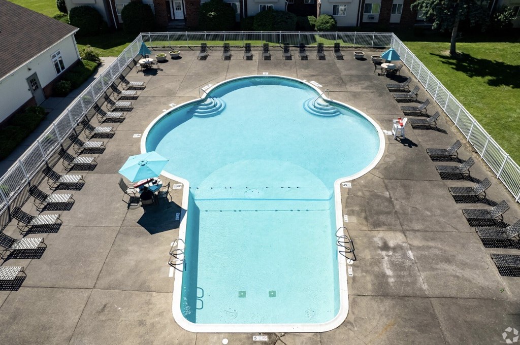 Pool View at Highview Manor Apartments, New York, 14450
