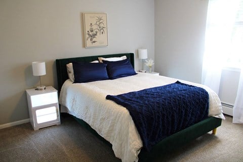 Renovated Bedroom at Highview Manor Apartments in Fairport, NY