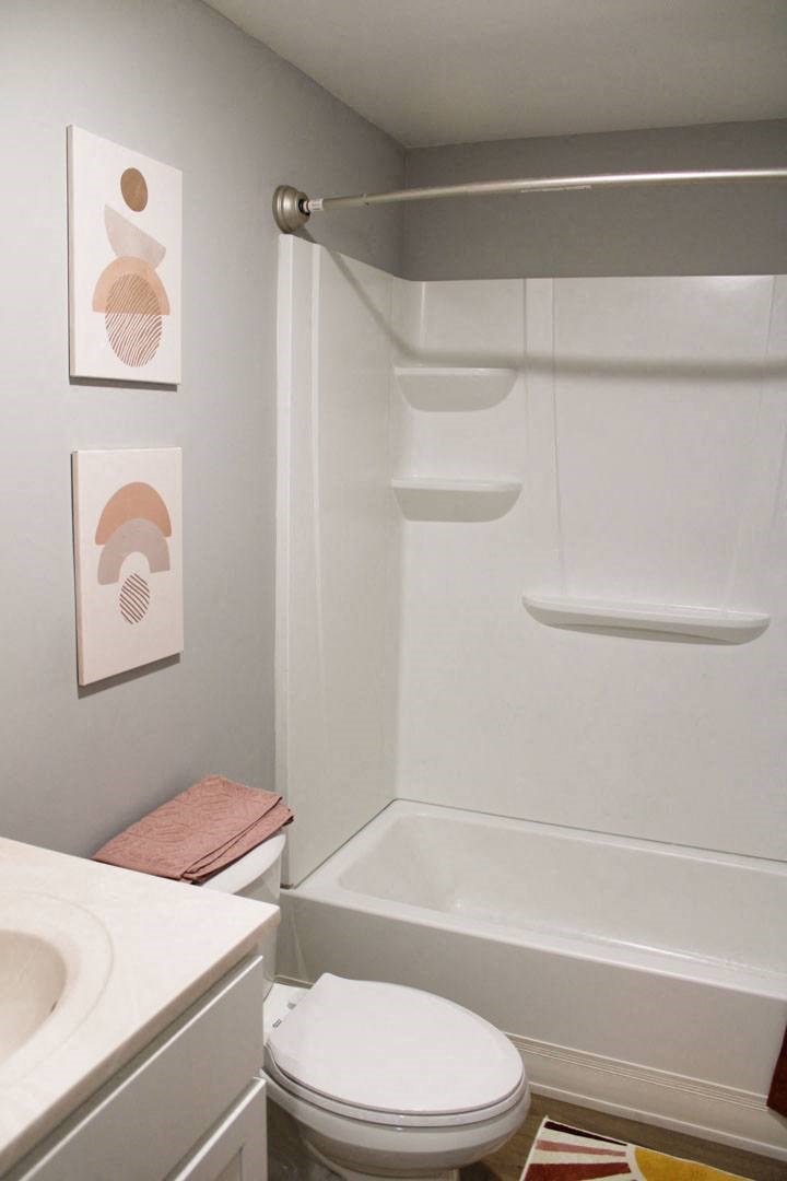 Renovated Bathroom at Highview Manor Apartments in Fairport, NY