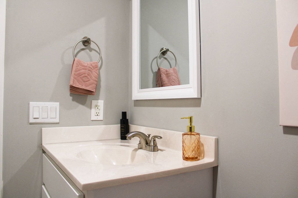 Renovated Bathroom at Highview Manor Apartments in Fairport, NY