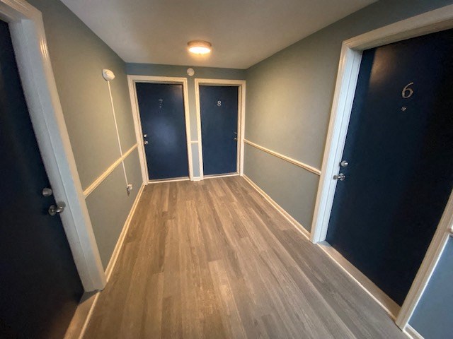 Renovated Hallway at  Lincoln Square Apartments at 4055 Knoll Drive in Hamburg, NY