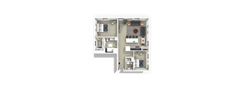 2 bed 1 bath B at The Annex Apartment, New York