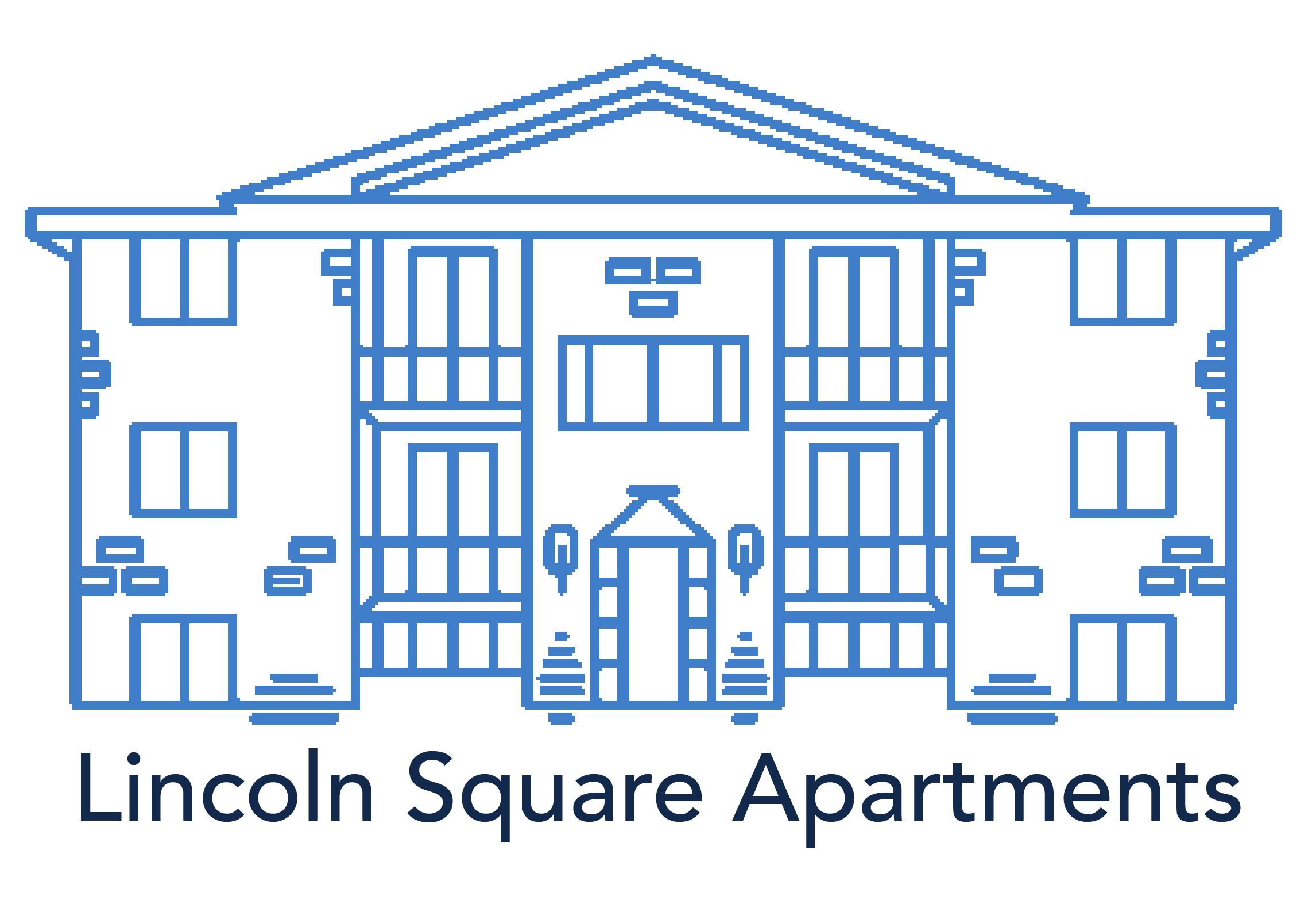 an illustration of a house apartments on it