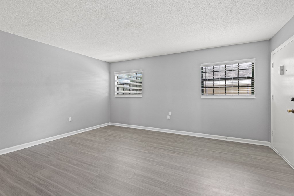 Renovated Apartment Home Living Room at The Flats at Seminole Heights, Tampa, FL