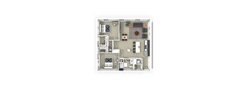 2 bed 1 bath E at The Annex Apartment, Buffalo