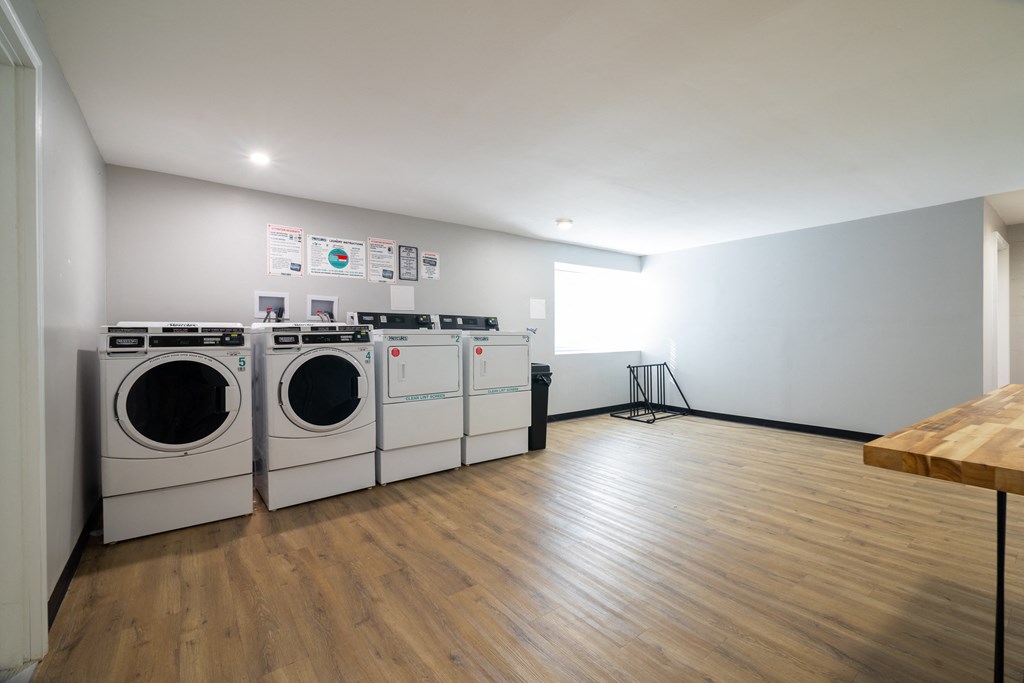 Renovated Laundry Area at Willowbrooke Apartments & Townhomes at 396 Willowbrooke Drive in Brockport, NY 14420