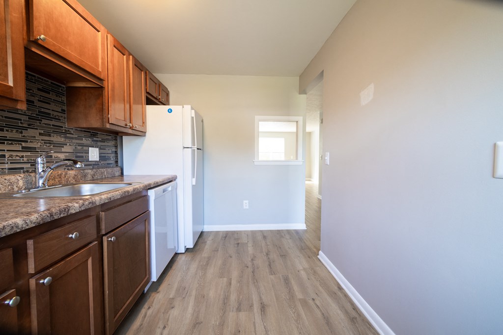 Updated Kitchen cabinets at Willowbrooke Apartments & Townhomes at 396 Willowbrooke Drive in Brockport, NY 14420