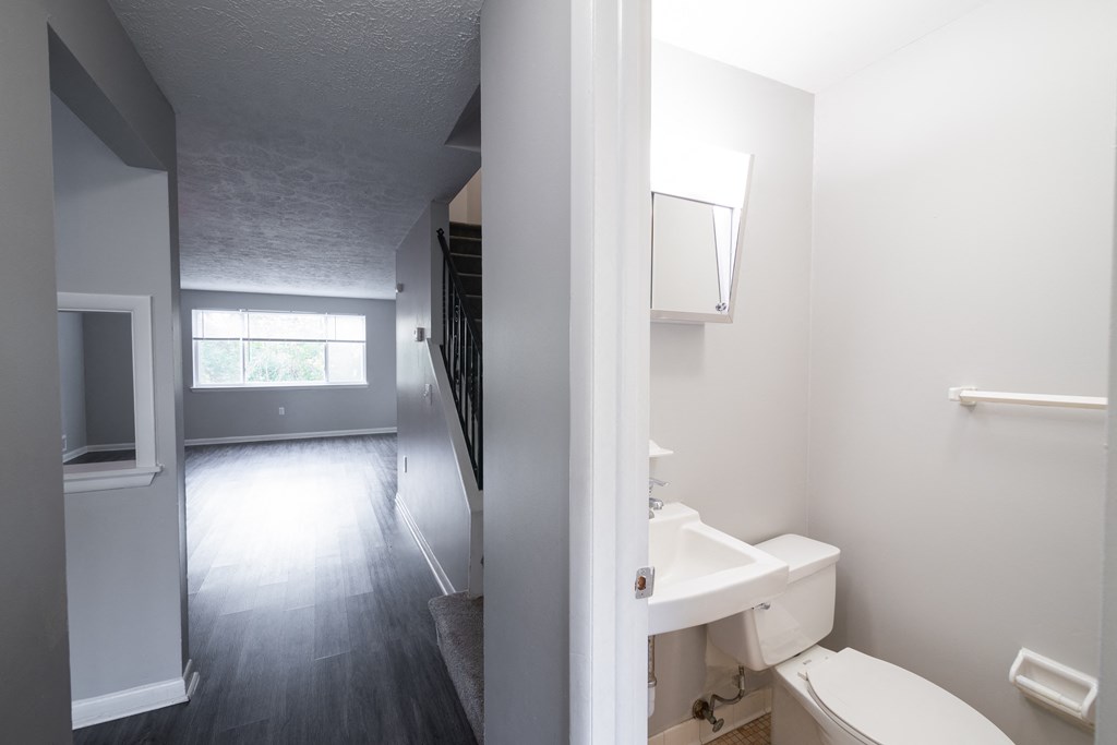 Vanity in Bathroom at Willowbrooke Apartments & Townhomes at 396 Willowbrooke Drive in Brockport, NY 14420