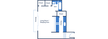 Studio Apartment Home Tuscany at Residences at Soho in Tampa, FL
