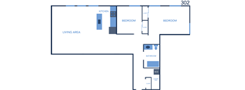 Apartment Home 302 at Barton Apartments at 140 Hodge Avenue in Buffalo, NY