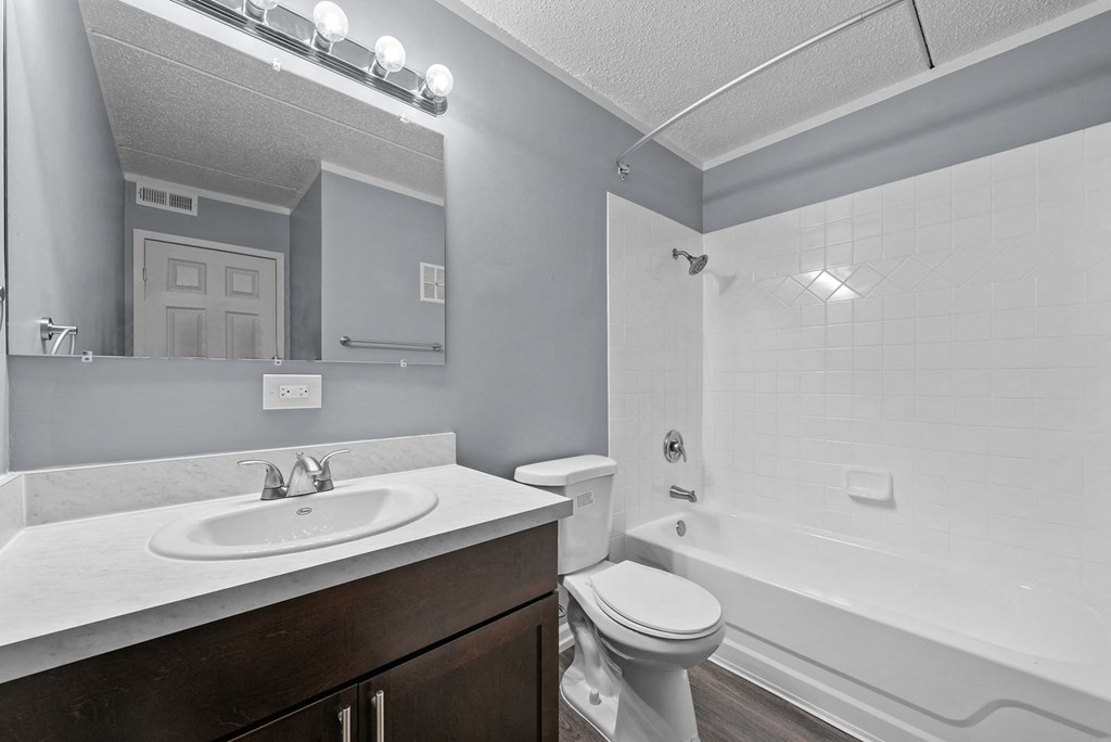 Renovated Bathroom at Woodland Ridge Apartments in Woodridge, IL