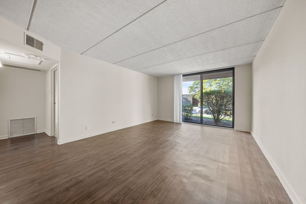 Upgraded Living Room at Woodland Ridge Apartments in Woodridge, IL
