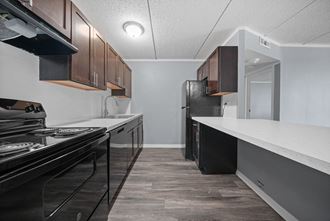 Renovated Kitchen at Woodland Ridge Apartments in Woodridge, IL