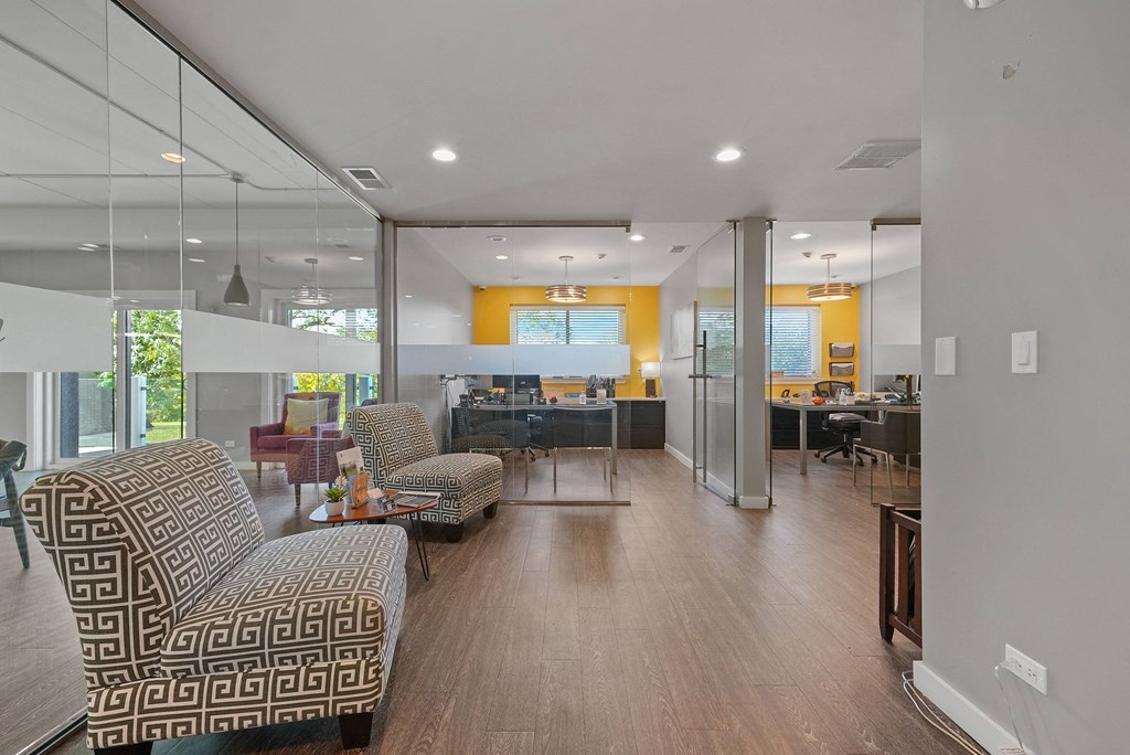 Clubhouse interior at Woodland Ridge Apartments in Woodridge, IL