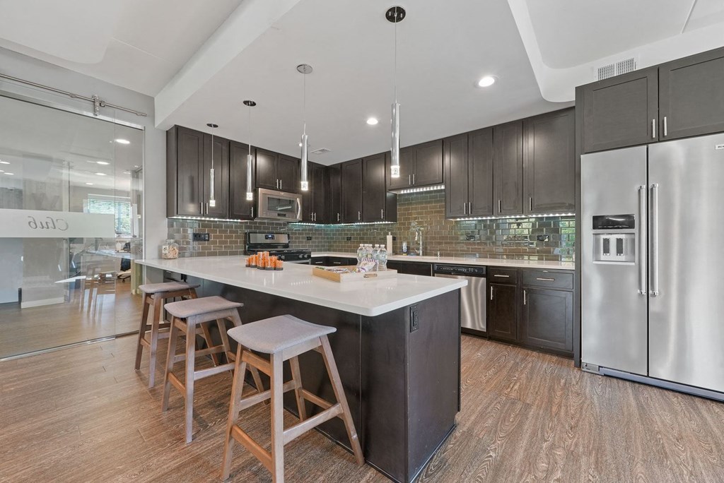 Clubhouse decor at Woodland Ridge Apartments in Woodridge, IL