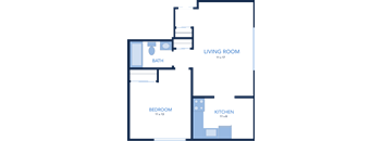A blueprint of a house layout with labeled rooms.