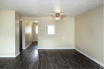 Wood Floor Living Room Wood Floor Living Room at Willowbrooke Apartments, Brockport - Photo Gallery 2