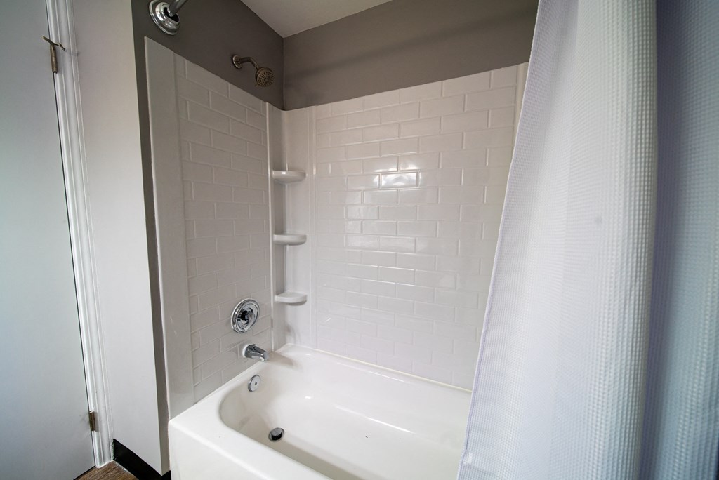 Renovated Apartment Home Bathrom at  Lincoln Square Apartments at 4055 Knoll Drive in Hamburg, NY
