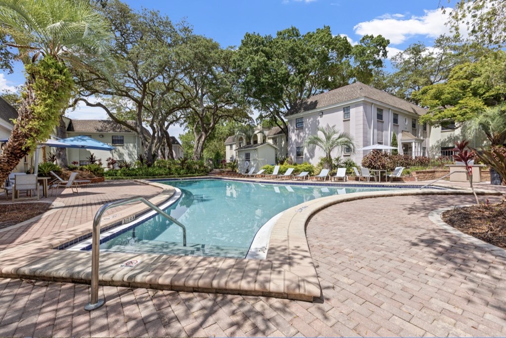 Pool With Sunning Deck at The Flats at Seminole Heights, Tampa, FL