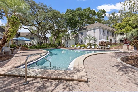 Pool With Sunning Deck at The Flats at Seminole Heights, Tampa, FL