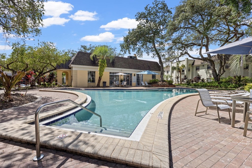 Relaxing Pool at The Flats at Seminole Heights, Tampa, Florida