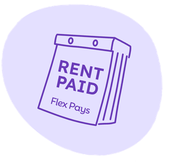 Flex Pay Rent On Your Own Terms Logo at Willowbrooke Apartments, Brockport, NY, 14420