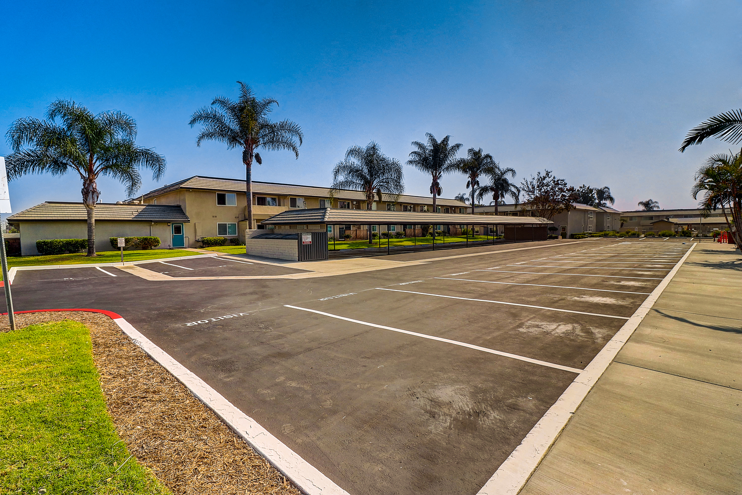 Visitor and resident parking at El Dorado apartments