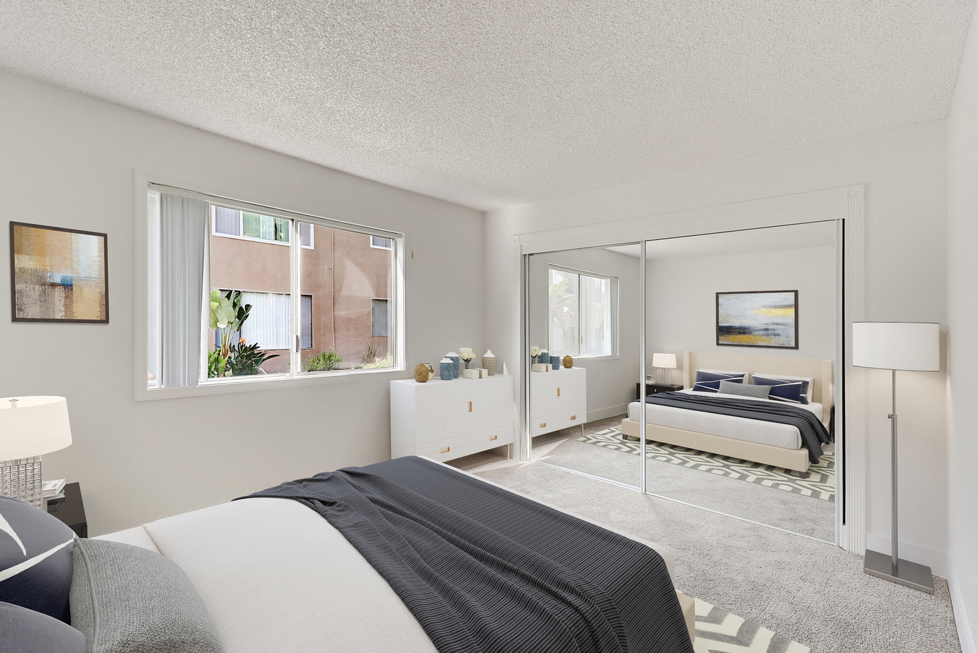 Two bedroom at Idylwood apartments with furniture