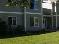 a green lawn in front of a gray house