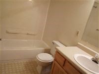 a bathroom with a toilet and a sink and a tub