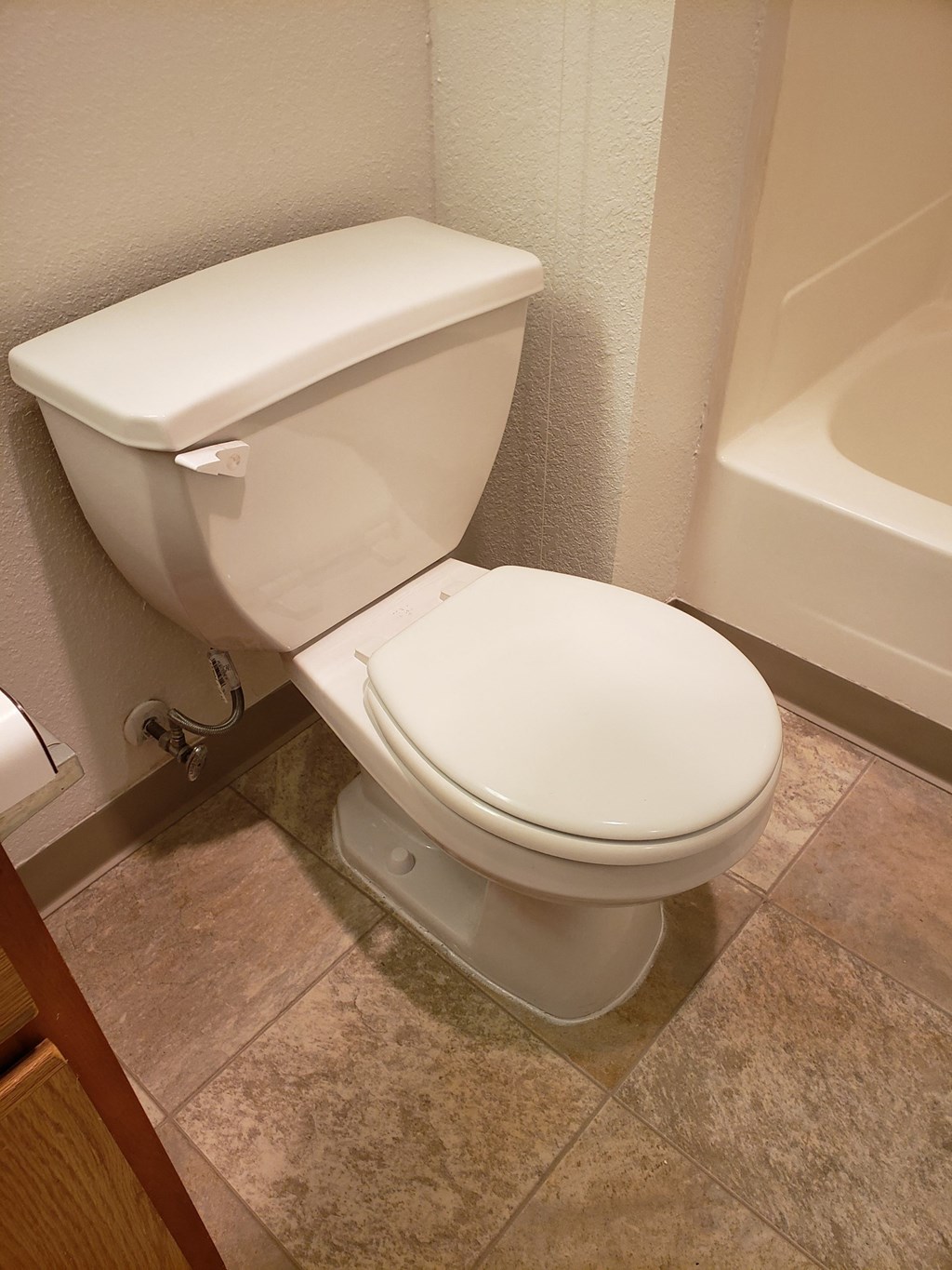 a bathroom with a toilet and a bathtub