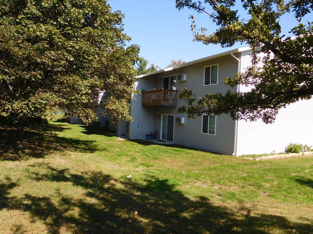 a view of the house from the yard