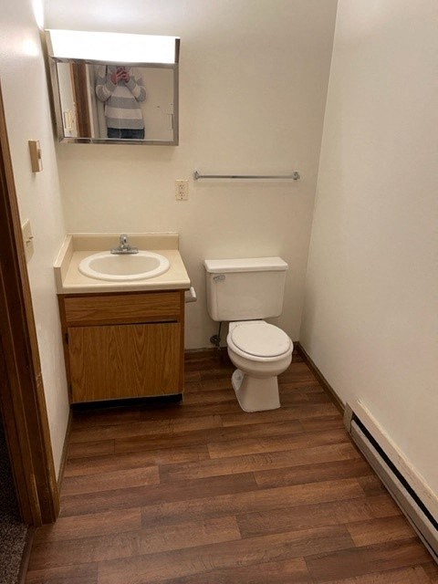 a small bathroom with a toilet and a sink