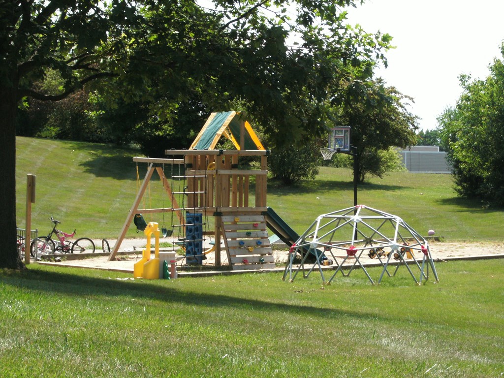a playground in a park