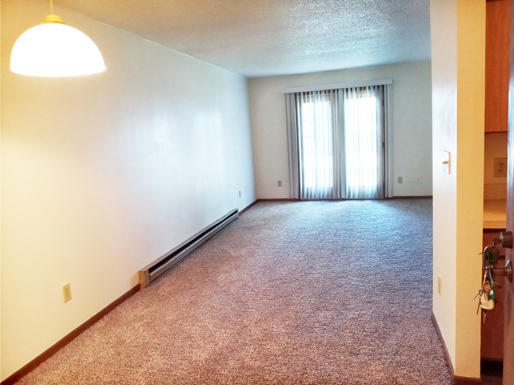 Sunrise Apartments living room from dining room Indiana