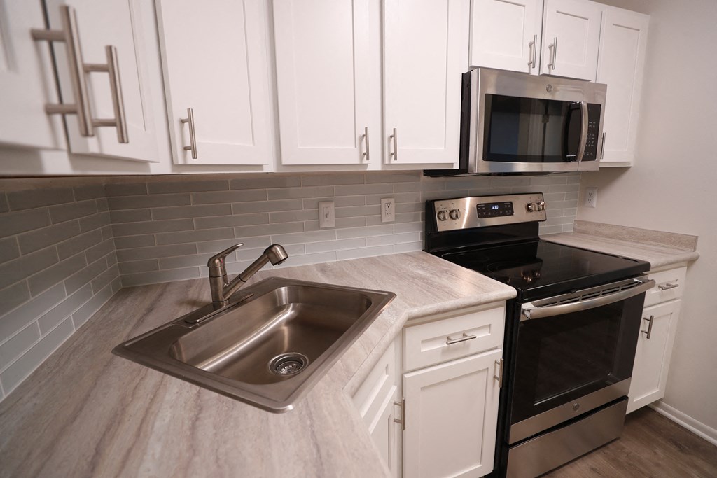 kitchen with stainless steal appliances