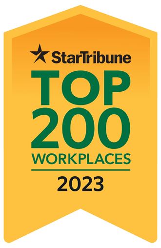 a graphic of a startribune top 200 workplaces 2020 sign