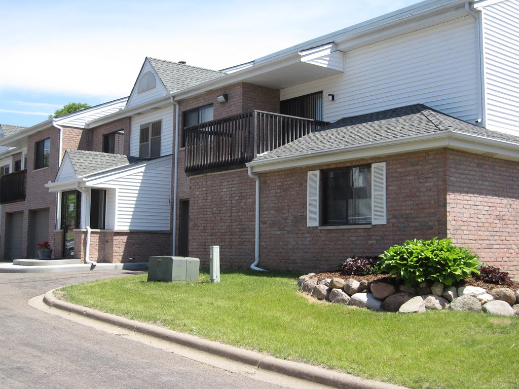 front view of apartments