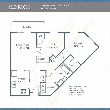 the plan of the apartment has bedrooms and a living room